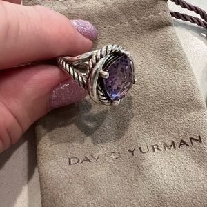 David Yurman infinity amethyst cocktail ring
